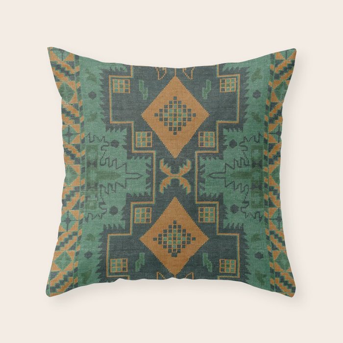 Bohemian Artwork Throw Pillow Gallery Image 1