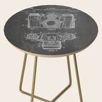 Camera Patent - Photography Art - Black Chalkboard Side Table Gallery Image 2