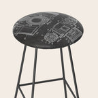 Camera Patent - Photography Art - Black Chalkboard Stool Gallery Image 2