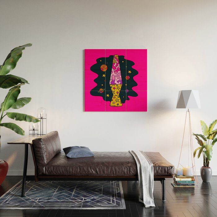 Libra Lava Lamp Wood Wall Art Gallery Image 2