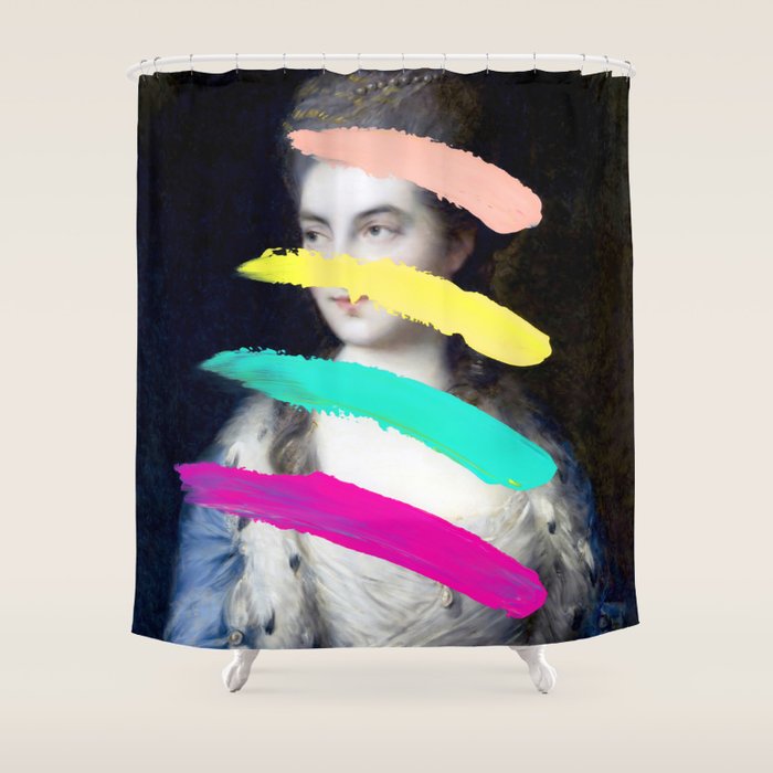 Composition 716 Shower Curtain Gallery Image 1