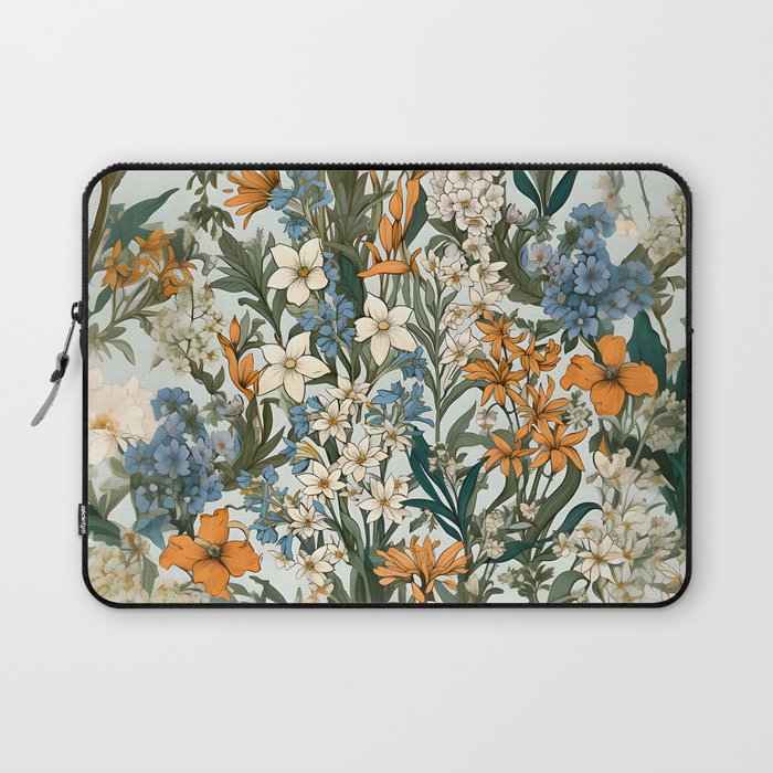 Countryside Bloom Floral Cottage Allure Laptop Sleeve Gallery Image 1