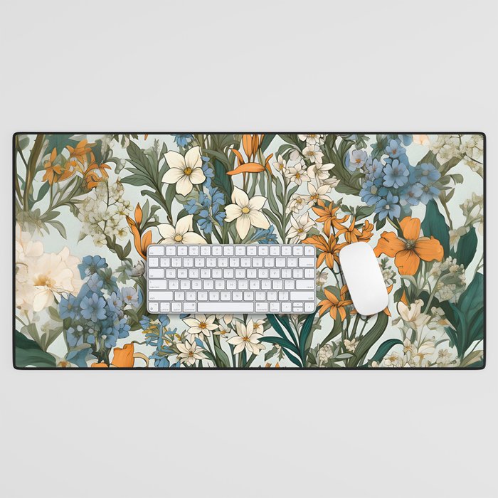 Countryside Bloom Floral Cottage Allure Desk Mat Gallery Image 1