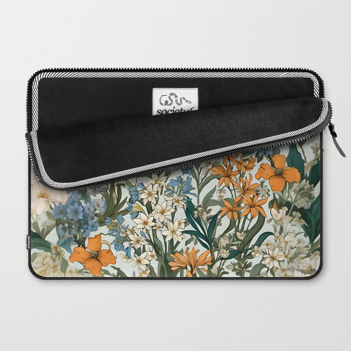 Countryside Bloom Floral Cottage Allure Laptop Sleeve Gallery Image 2