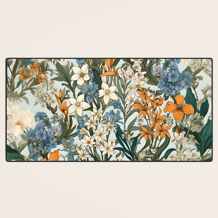 Countryside Bloom Floral Cottage Allure Desk Mat Gallery Image 3