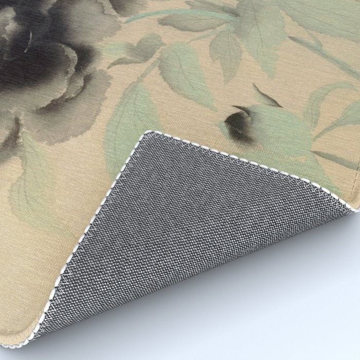 Japanese Showa Period Black Peonies - Gyoshu Hayami Rug Gallery Image 4