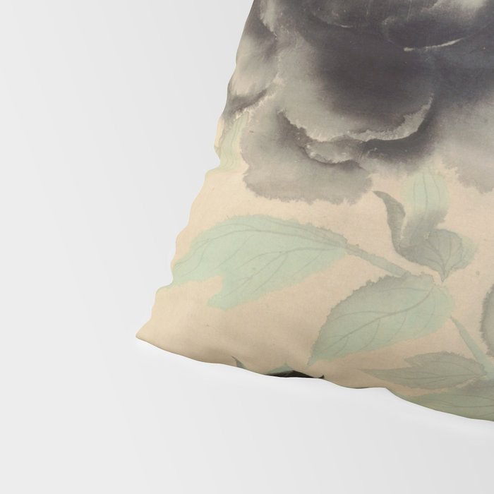 Japanese Showa Period Black Peonies - Gyoshu Hayami Pillow Sham Gallery Image 4