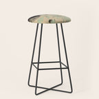Japanese Showa Period Black Peonies - Gyoshu Hayami Stool Gallery Image 1