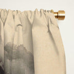 Japanese Showa Period Black Peonies - Gyoshu Hayami Window Curtain Gallery Image 2