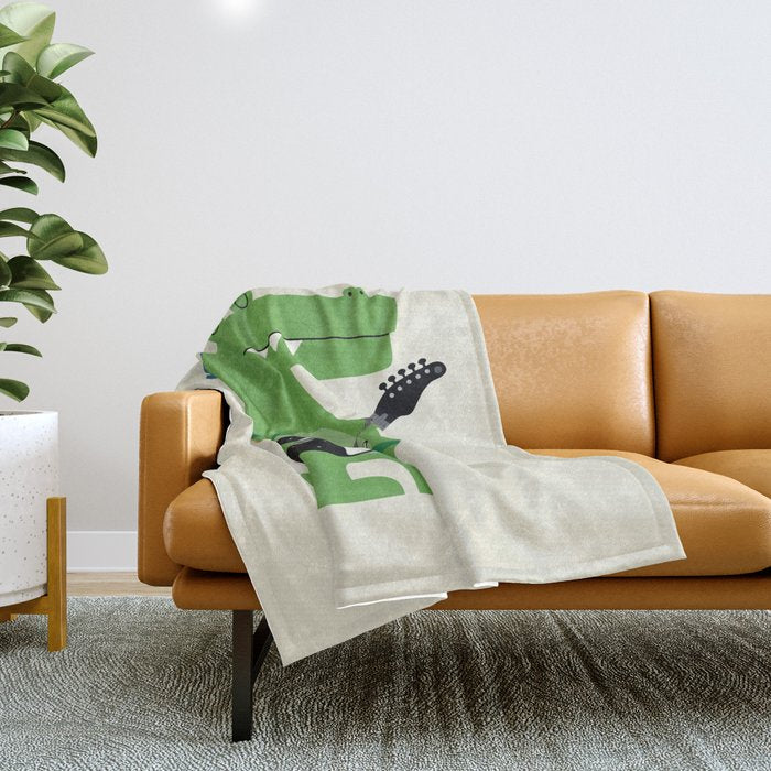 Croco Rock Throw Blanket Gallery Image 1