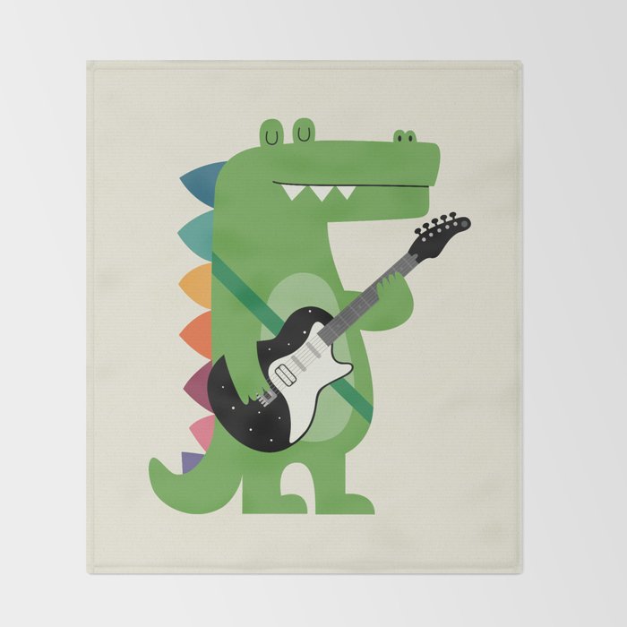 Croco Rock Throw Blanket Gallery Image 2