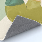 Sage Green Abstract Woman Painting Rug Gallery Image 4