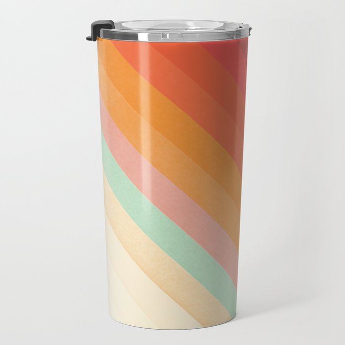 Rainbow Chevrons Travel Mug Gallery Image 3
