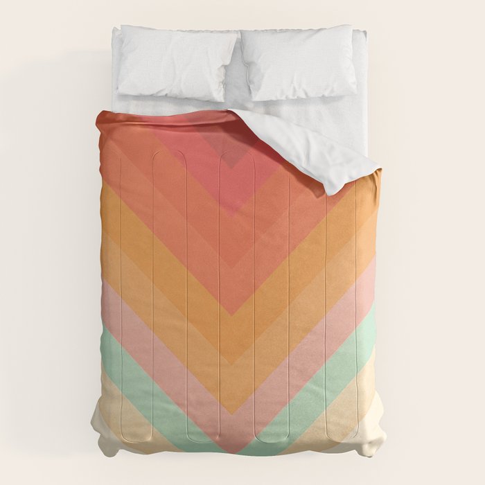 Rainbow Chevrons Comforter Gallery Image 1