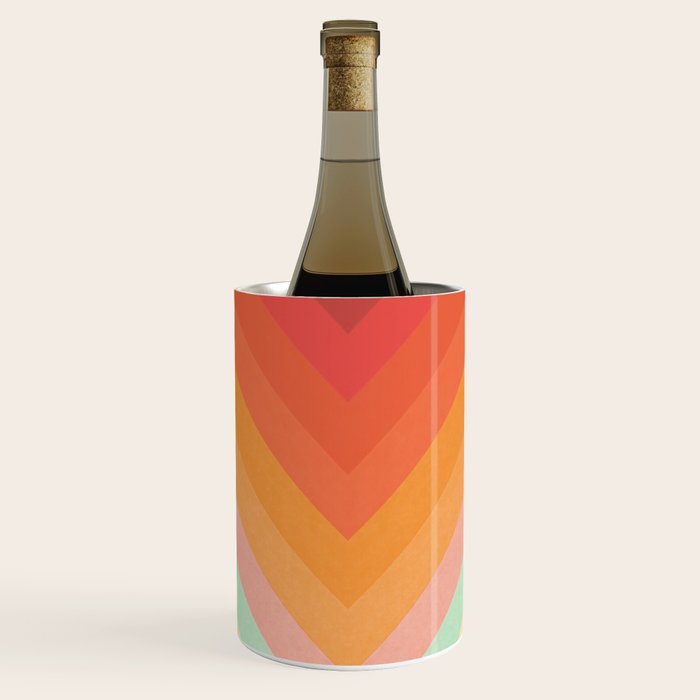 Rainbow Chevrons Wine Chiller Gallery Image 1