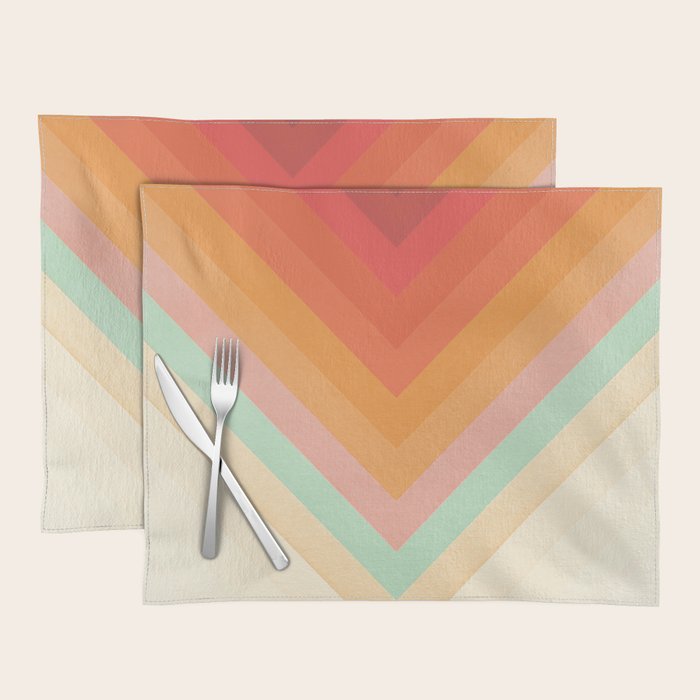 Rainbow Chevrons Placemat Gallery Image 1