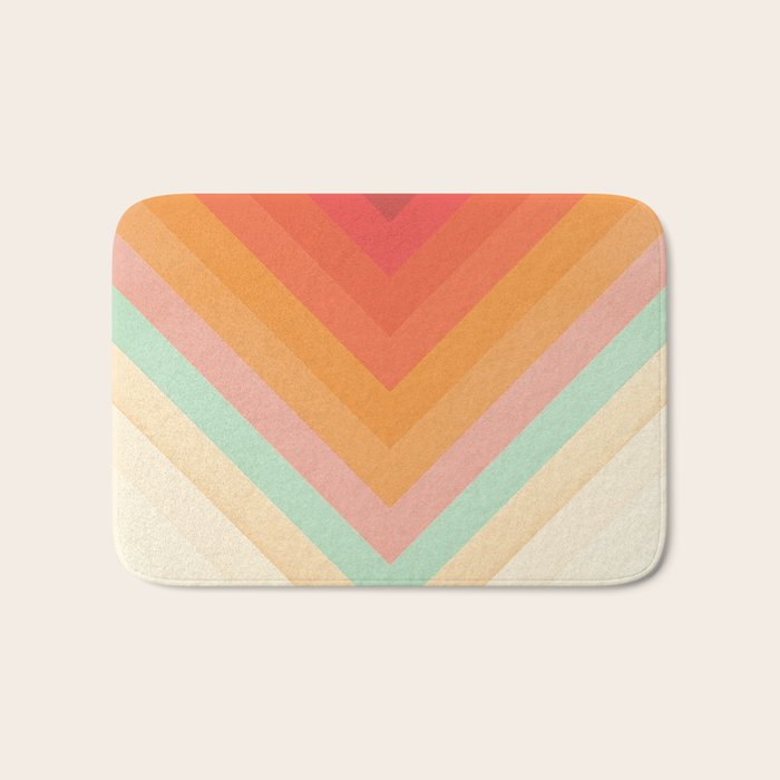 Rainbow Chevrons Bath Mat Gallery Image 1