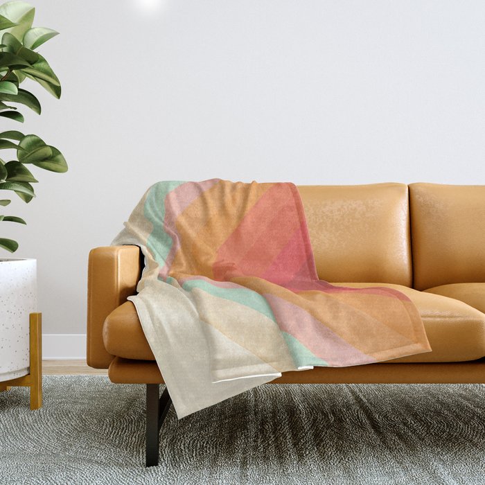 Rainbow Chevrons Throw Blanket Gallery Image 1
