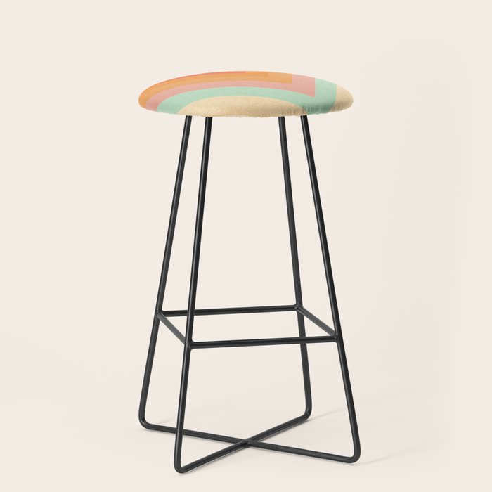 Rainbow Chevrons Stool Gallery Image 1
