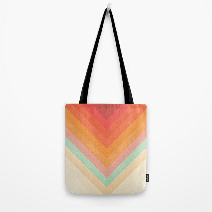 Rainbow Chevrons Tote Bag Gallery Image 2