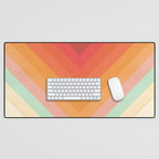 Rainbow Chevrons Desk Mat Gallery Image 1