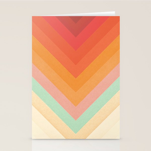 Rainbow Chevrons Stationery Card Gallery Image 2
