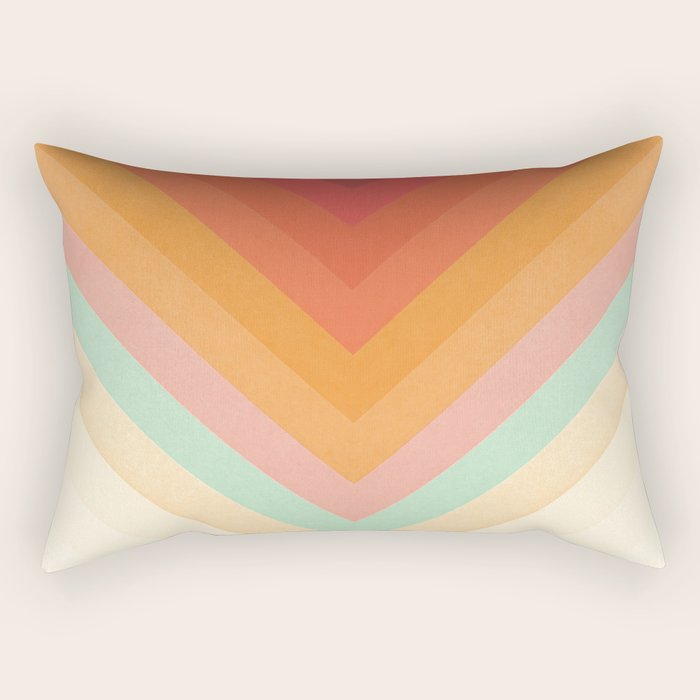 Rainbow Chevrons Rectangular Pillow Gallery Image 2