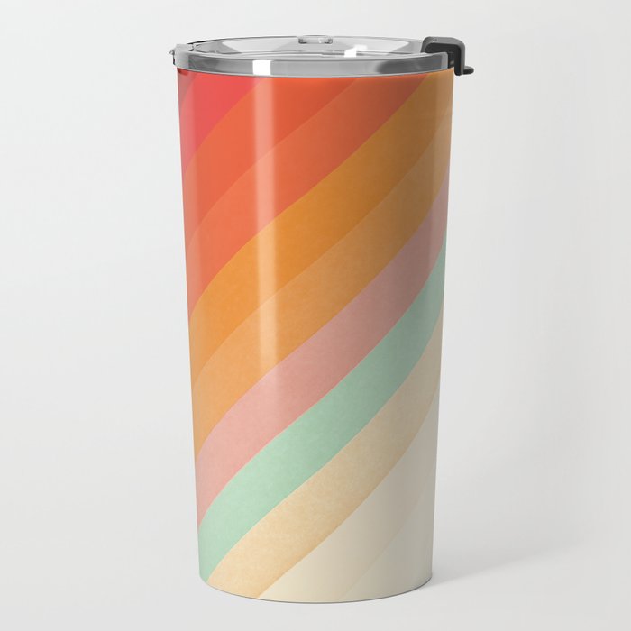 Rainbow Chevrons Travel Mug Gallery Image 2