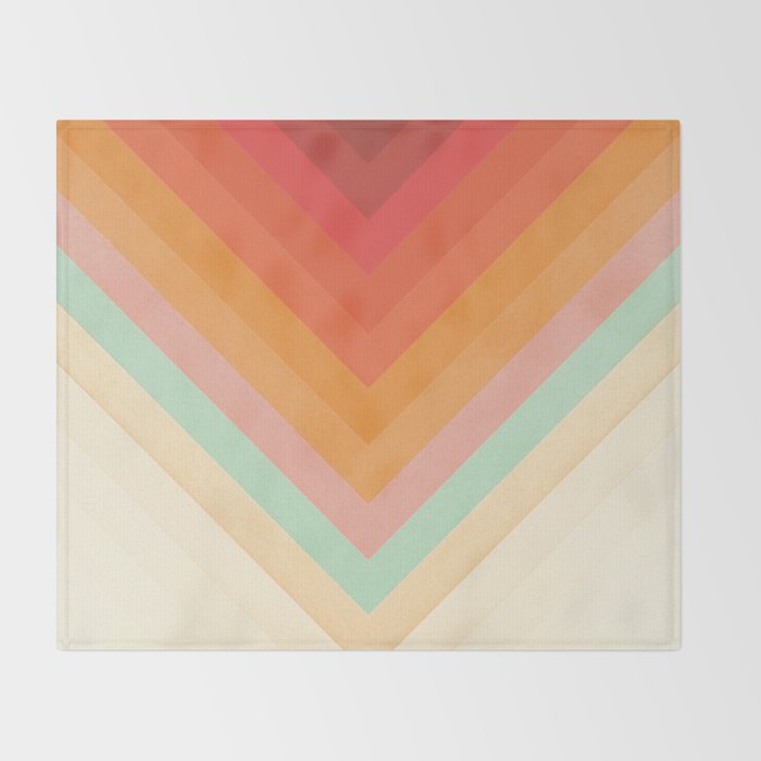 Rainbow Chevrons Throw Blanket Gallery Image 2