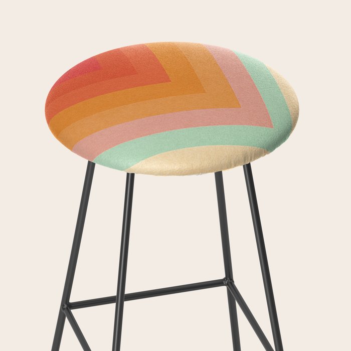 Rainbow Chevrons Stool Gallery Image 2