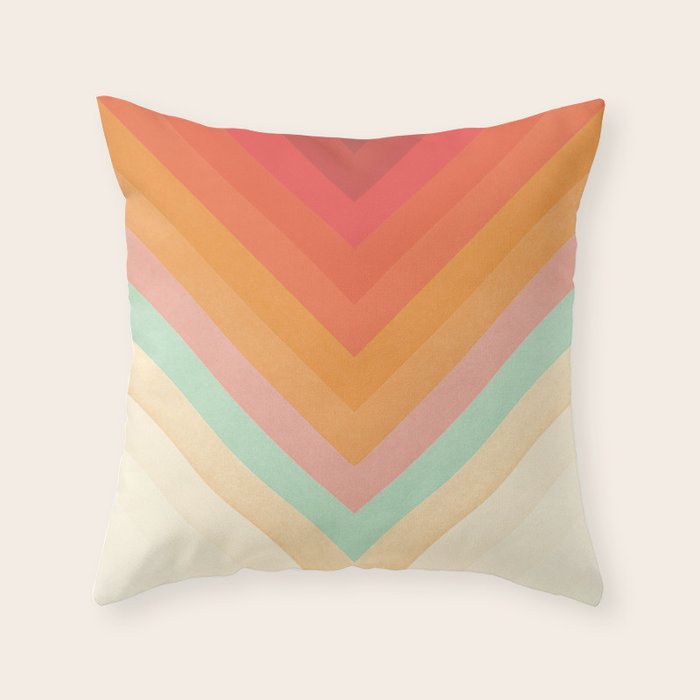 Rainbow Chevrons Throw Pillow Gallery Image 6