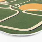 Abstract Face Line Art 06 Bath Mat Gallery Image 3