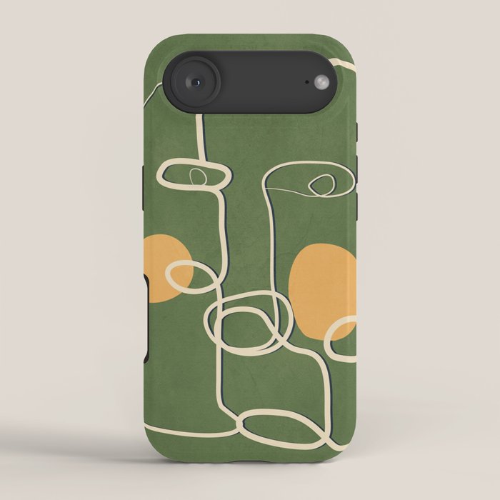 Abstract Face Line Art 06 iPhone Case Gallery Image 2