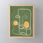 Abstract Face Line Art 06 Mini Art Print Gallery Image 1