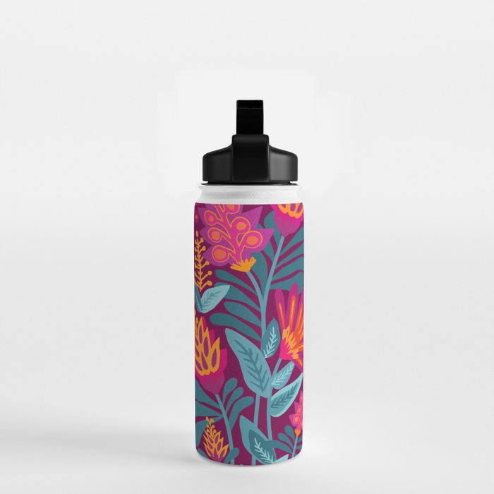 Fiesta Garden Illustration Water Bottle Gallery Image 2