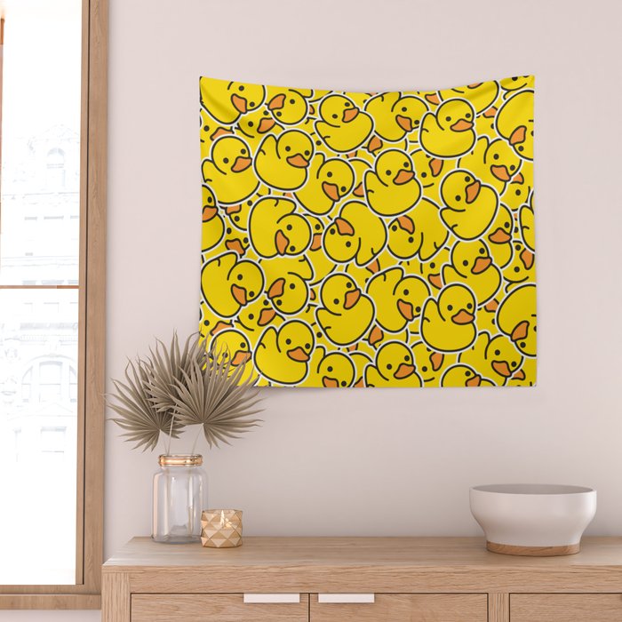 Rubber Duckies Wall Tapestry Gallery Image 2