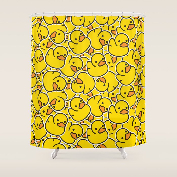 Rubber Duckies Shower Curtain Gallery Image 1