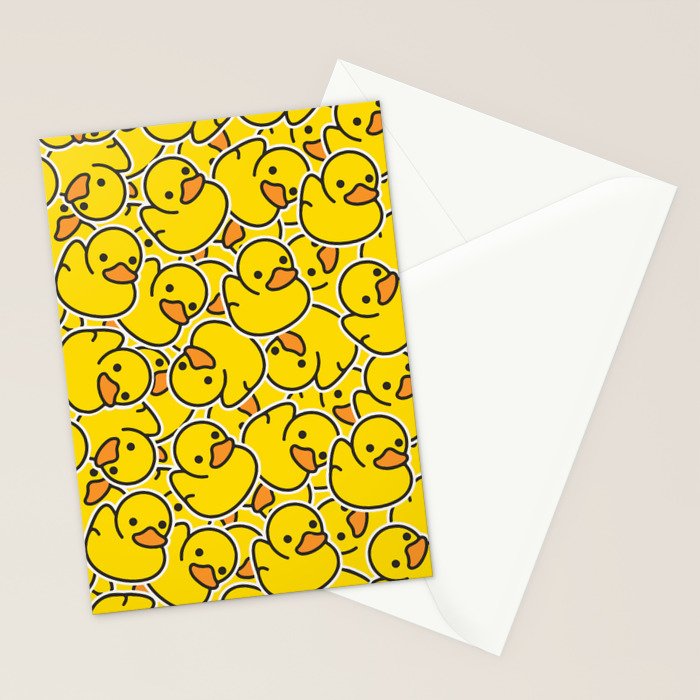 Rubber Duckies Stationery Card Gallery Image 2