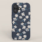 Daisy Florals on Navy iPhone Case Gallery Image 1