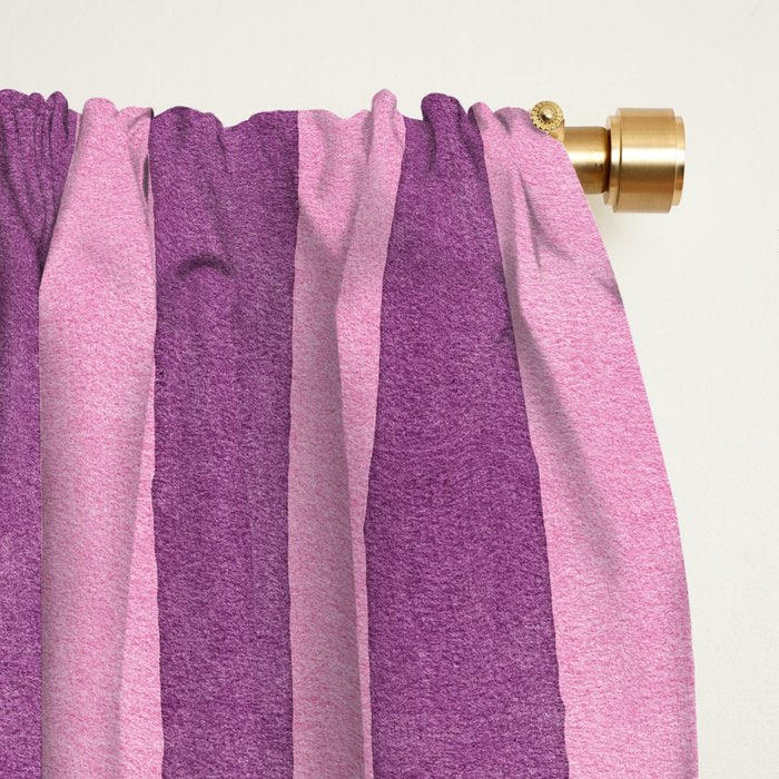STRIPES - 004 - purple Window Curtain Gallery Image 2