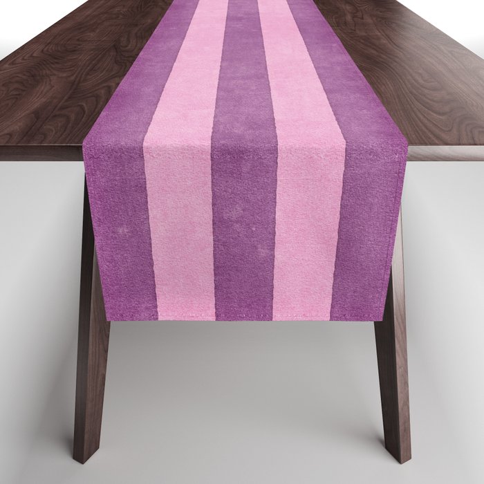 STRIPES - 004 - purple Table Runner Gallery Image 1