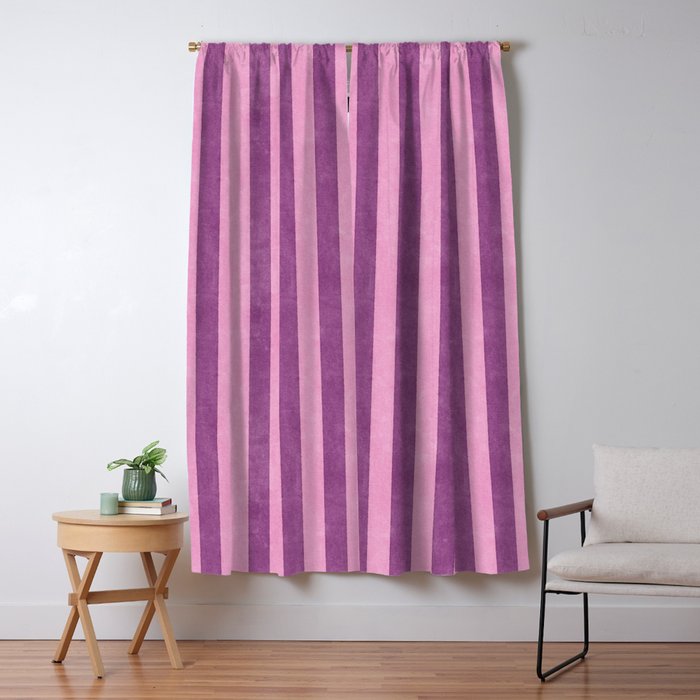 STRIPES - 004 - purple Window Curtain Gallery Image 5