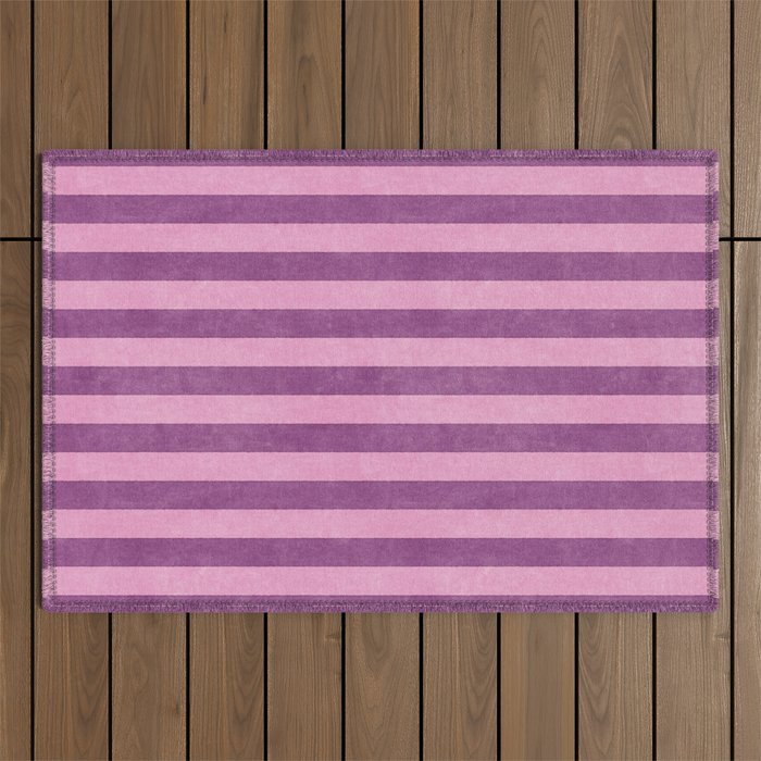 STRIPES - 004 - purple Outdoor Rug Gallery Image 1