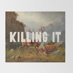 Killing It - Motivational Quote Throw Blanket Gallery Image 2