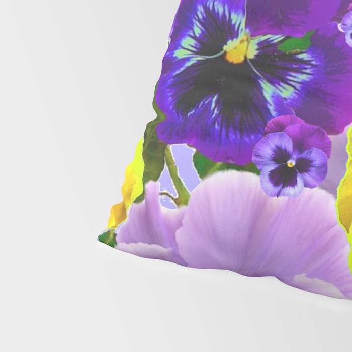 SPRING PURPLE & YELLOW PANSY FLOWERS Pillow Sham Gallery Image 4