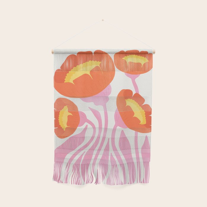 Coral Cosmos: Les Fleurs | Flower Market 05 | Spring Summer 23 Wall Hanging Gallery Image 1