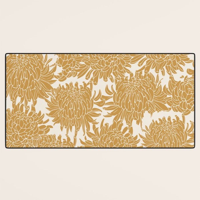 Yellow Chrysanthemums, Floral Desk Mat Gallery Image 3