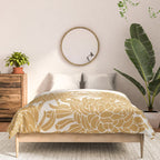 Yellow Chrysanthemums, Floral Comforter Gallery Image 3