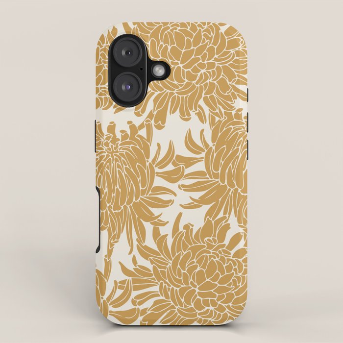 Yellow Chrysanthemums, Floral iPhone Case Gallery Image 1