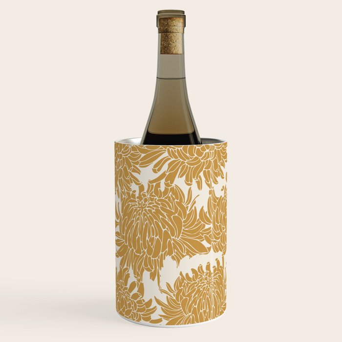 Yellow Chrysanthemums, Floral Wine Chiller Gallery Image 3